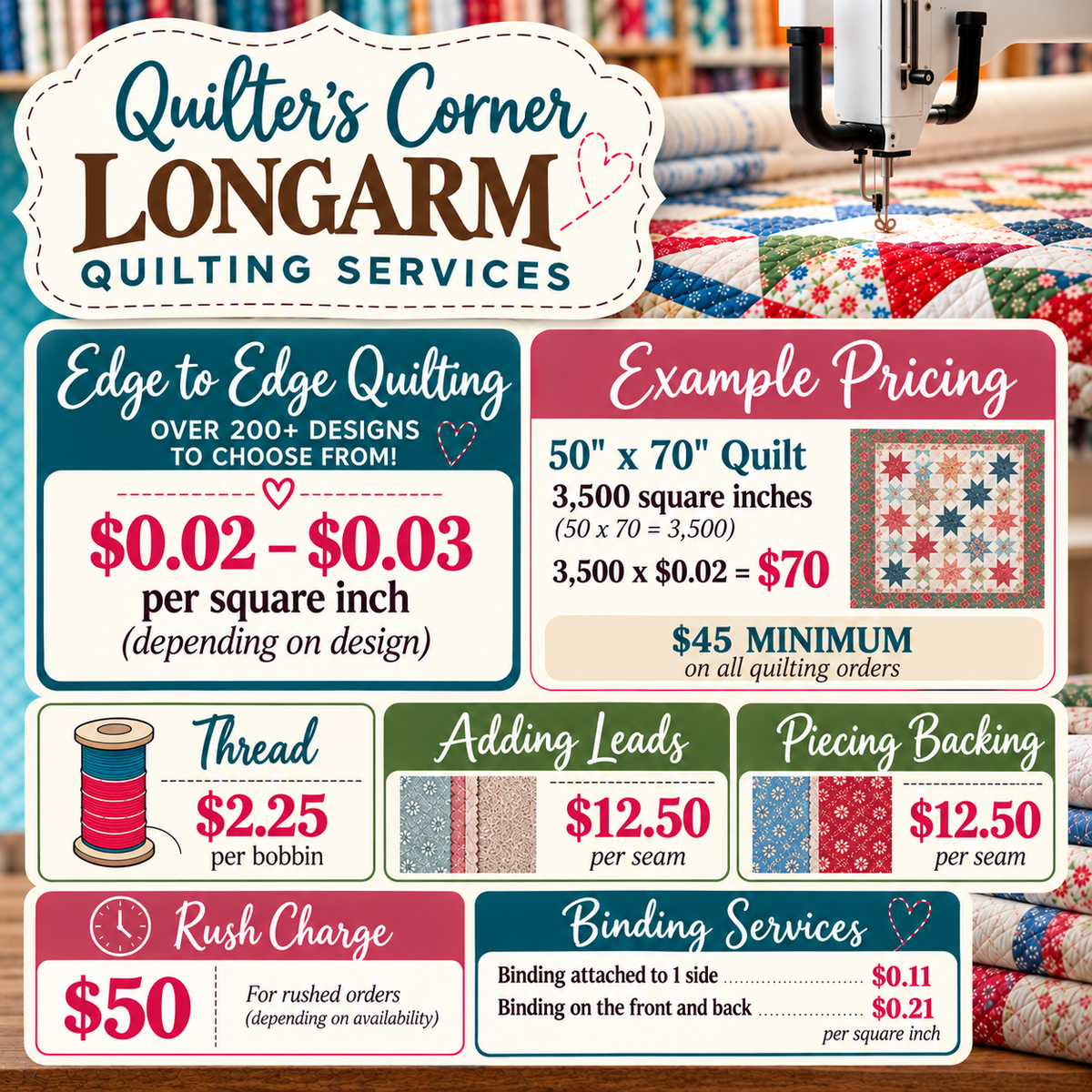 LongArm Quilting