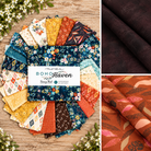 Warm earth tones, vibrant sunset hues, and bold, cozy warm shades.