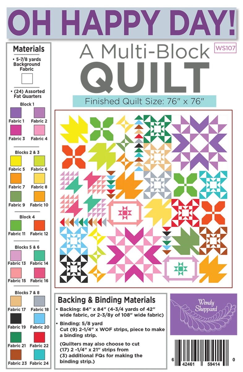 OH HAPPY DAY PATTERN – Quilter's Corner SD