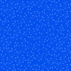 ILLUSIONS LEAF VINE ROYAL BLUE - Quilter's Corner SD